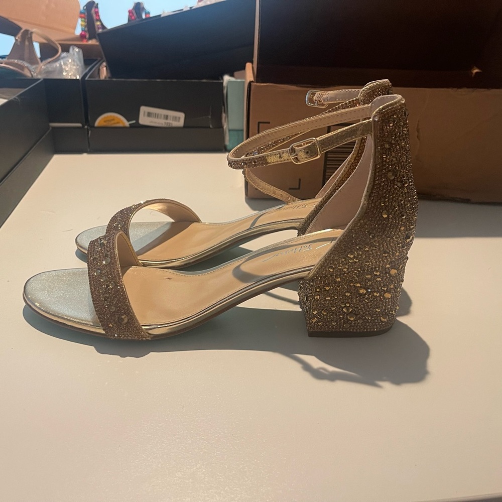 COPY - Gold SB Mari rhinestone sandals size 11 Betsey Johnson